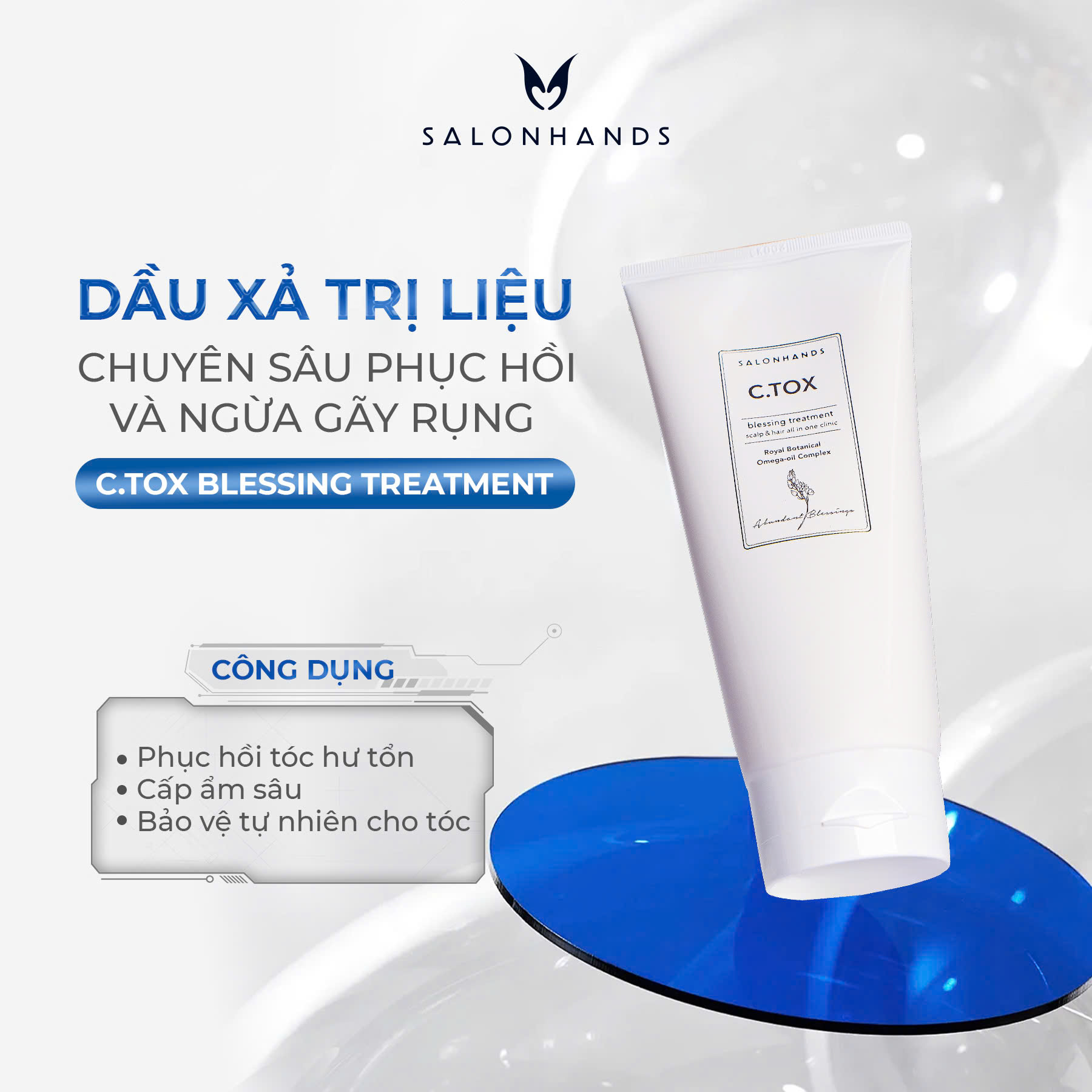 Dầu Xả Trị Liệu Chuyên Sâu Phục Hồi Và Ngừa Gãy Rụng C.Tox Blessing Treatment